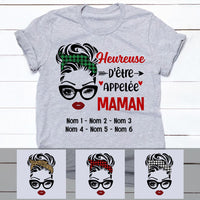 Personalized Mom Grandma Grand-mère French T Shirt AP121 87O53 thumb 1
