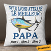 Personalized French Papa Fishing Dad Pillow AP93 65O36 (Insert Included) 1