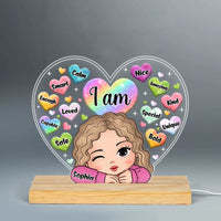 Personalized Gift For Granddaughter I Am Kind Plaque LED Lamp Night Light 31531 thumb 1