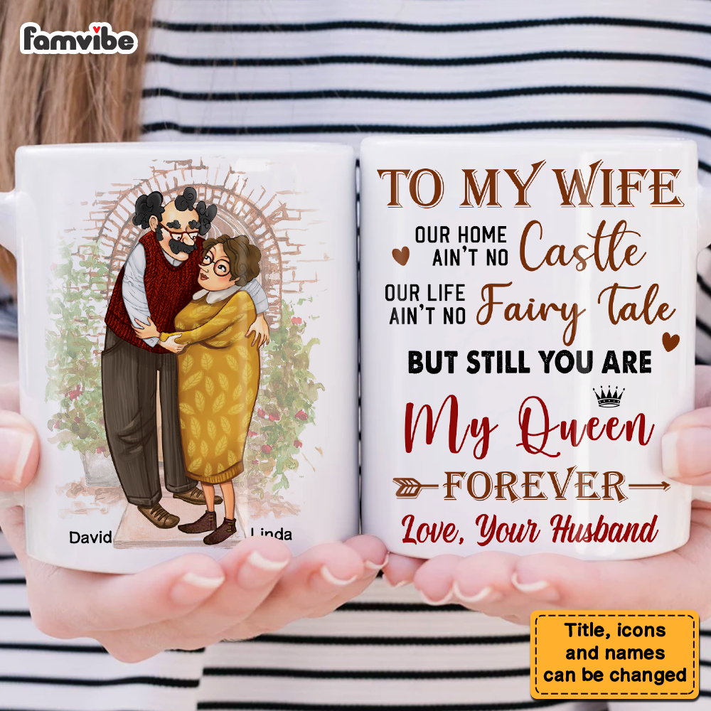 Personalized Couple Gift You Are My Queen Forever Mug 31326 Primary Mockup