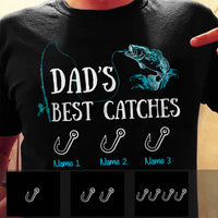 Personalized Dad Fishing Best Catches T Shirt AP231 26O57 thumb 1