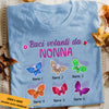 Personalized Grandma Butterfly Mamma Nonna Italian T Shirt AP132 30O53 1
