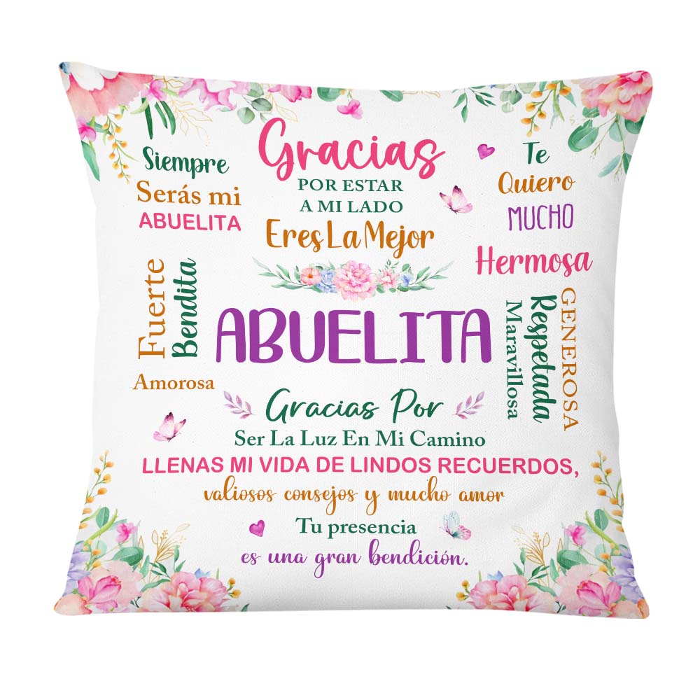 Personalized Gift For Grandma Spanish Abuela Bendita Pillow 30461 Primary Mockup