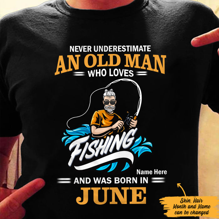 Personalized Fishing Dad Grandpa T Shirt MR241 26O47 1