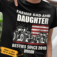 Personalized Farmer Papa Besties T Shirt JL291 26O36 thumb 1