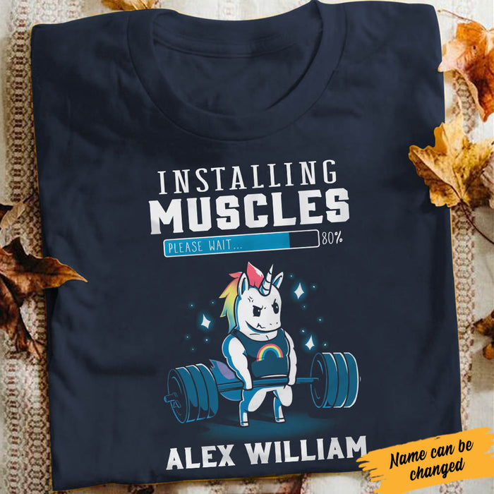 Personalized Gym Unicorn T Shirt JL12 95O60 1