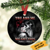Personalized Skull Husband And Wife  We Got This  Ornament SB53 87O47 1