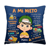 Personalized Gift For Grandson Construction Spanish Pillow 31018 thumb 1