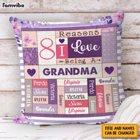 Personalized Gift For Grandma Reasons I Love Being A Grandma Pillow 30631 thumb 1