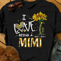 Personalized Mom Grandma Sunflower T Shirt MR312 30O58 thumb 1