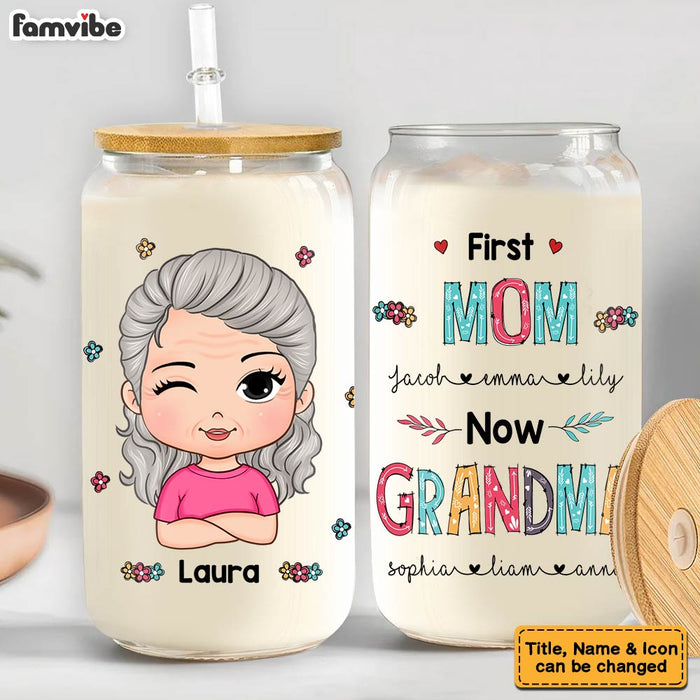 Personalized Gift For Grandma First Now Glass Can 32266 1