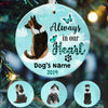 Personalized Always In Heart Dog Memorial  Ornament OB202 65O47 1