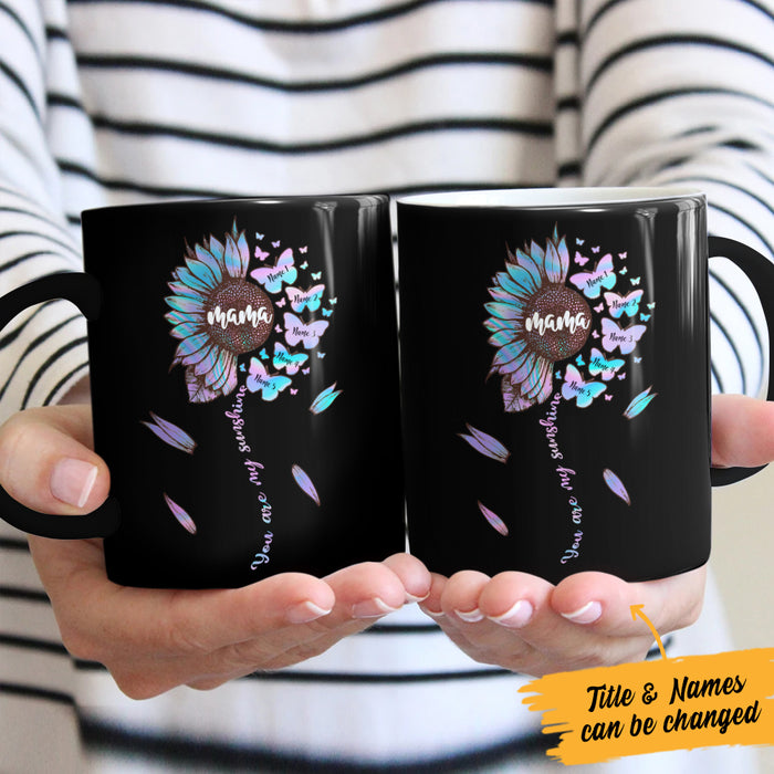 Personalized Mom Grandma Sunflower Mug AP21 95O36 1