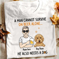 Personalized Dog Dad T Shirt MY112 30O34 thumb 1