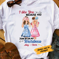 Personalized Girl Friends Weirdness T Shirt AG62 26O53 thumb 1