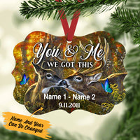 Personalized Deer Hunting Couple We Got This MDF Benelux Ornament NB121 73O57 thumb 1