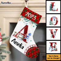 Personalized Gift For Family Name Letter Christmas 2023 Stocking 30220 thumb 1