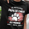 Personalized Papa Chien French Dog Dad T Shirt AP142 67O57 1