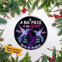 Personalized Memorial Mom Dad Hummingbird Ornament SB103 81O58 thumb 1