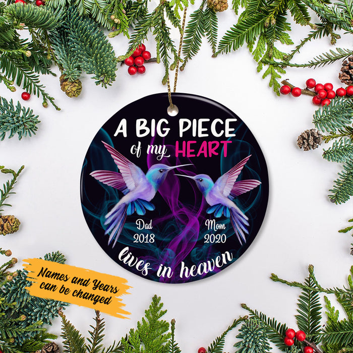 Personalized Memorial Mom Dad Hummingbird Ornament SB103 81O58 1