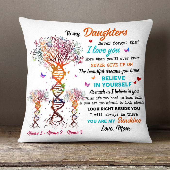 Personalized Grandma Granddaughter Mom Daughter Pillow MR41 26O58 1