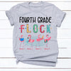 Personalized Teacher Flamingo Flock T Shirt JN271 30O34 1