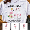 Personalized Mom Grandma Flamingo T Shirt JN114 26O58 1