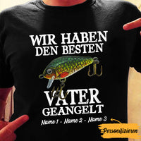 Personalized Dad Grandpa Fishing German Papa Opa Angeln  T Shirt MR312 95O36 thumb 1