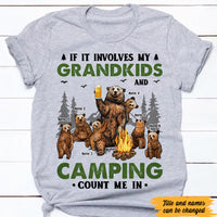 Personalized Camping Dad Grandpa Bear T Shirt MY152 95O47 thumb 1