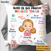 Personalized Gift For Granddaughter Christian God Is So Much Bigger Pillow 30270 thumb 1