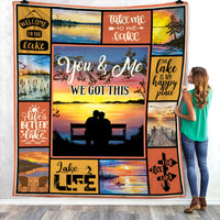 Lake You And Me Fleece Blanket JL12 30O58 thumb 1