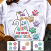 Personalized Spanish Mamá Abuela Gata Cat Mom Grandma T Shirt MY37 65O47 1