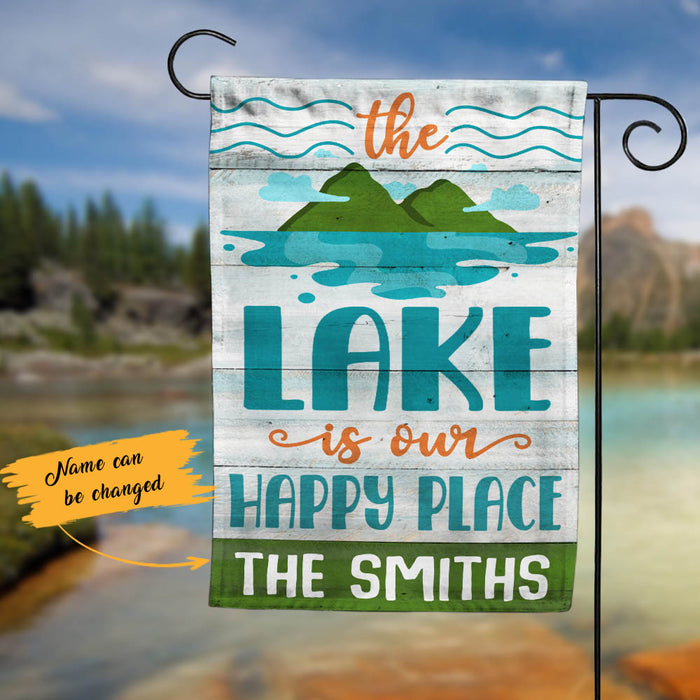 Personalized Lake Garden Flag JN291 85O60 1