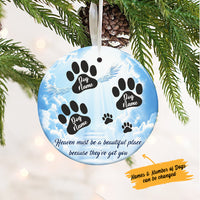 Personalized Dog Memorial Circle Ornament NB233 85O36 thumb 1