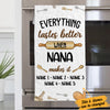 Personalized Everything Tastes Better When Nana Makes It Towel DB101 73O36 1