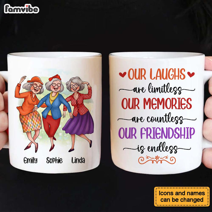 Personalized Gift for Old Friends Our Laughs Are Mug 26296 1