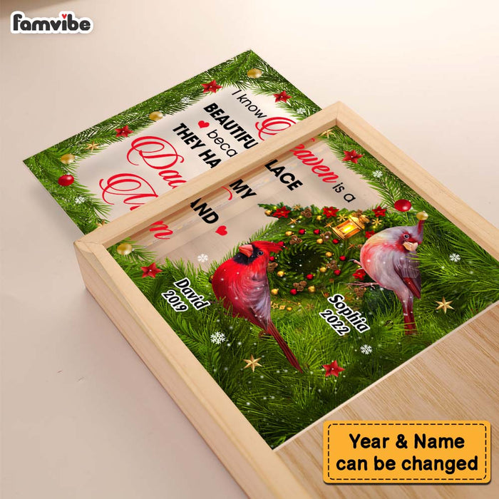Personalized Gift Heaven Is A Beautiful Place Loss Of Mom Dad Memorial Picture Frame Light Box 31543 1
