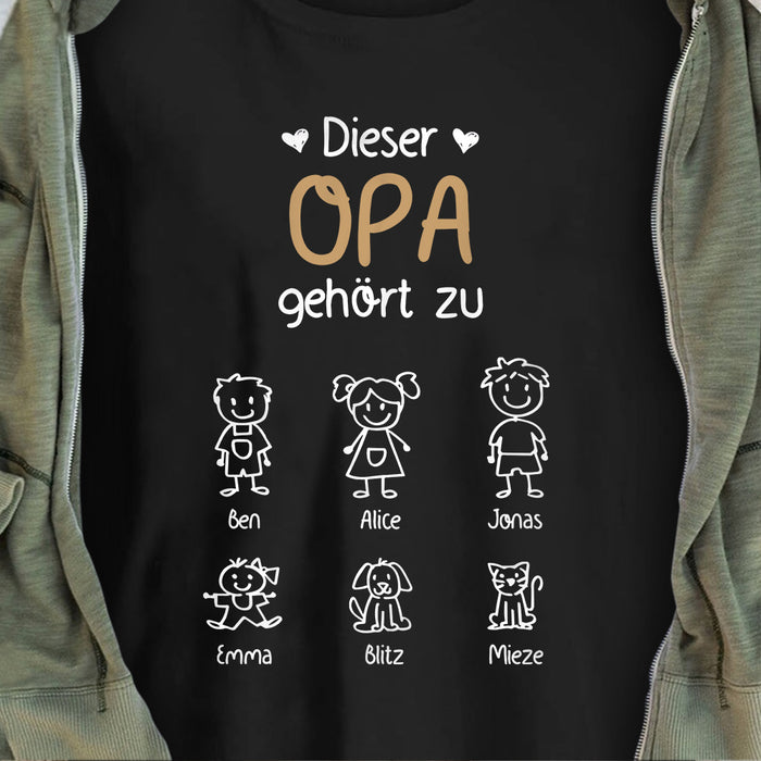 Personalized Opa German Grandpa Belongs T Shirt AP911 30O57 1
