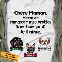 Personalized Dog Mom French Maman De Chien T Shirt AP134 26O36 thumb 1