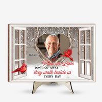 Personalized Memorial Gift Those We Love Don't Go Away 2 Layered Separate Wooden Plaque 31678 thumb 1