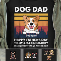 Personalized Dog Dad T Shirt MY172 30O34 thumb 1
