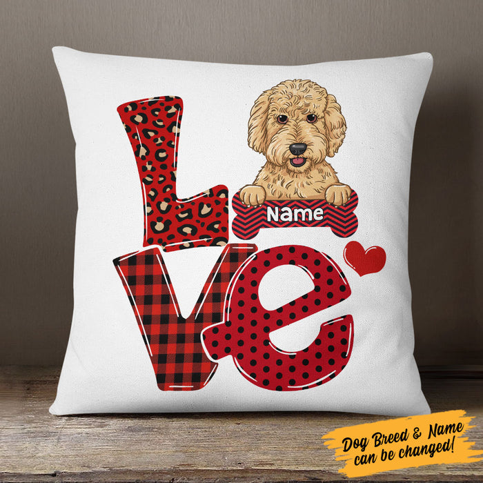 Personalized Dog Love Pillow JR222 73O58 (Insert Included) 1