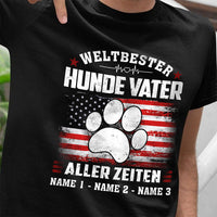 Personalized Hunde Vater German Dog Dad T Shirt AP144 67O57 thumb 1