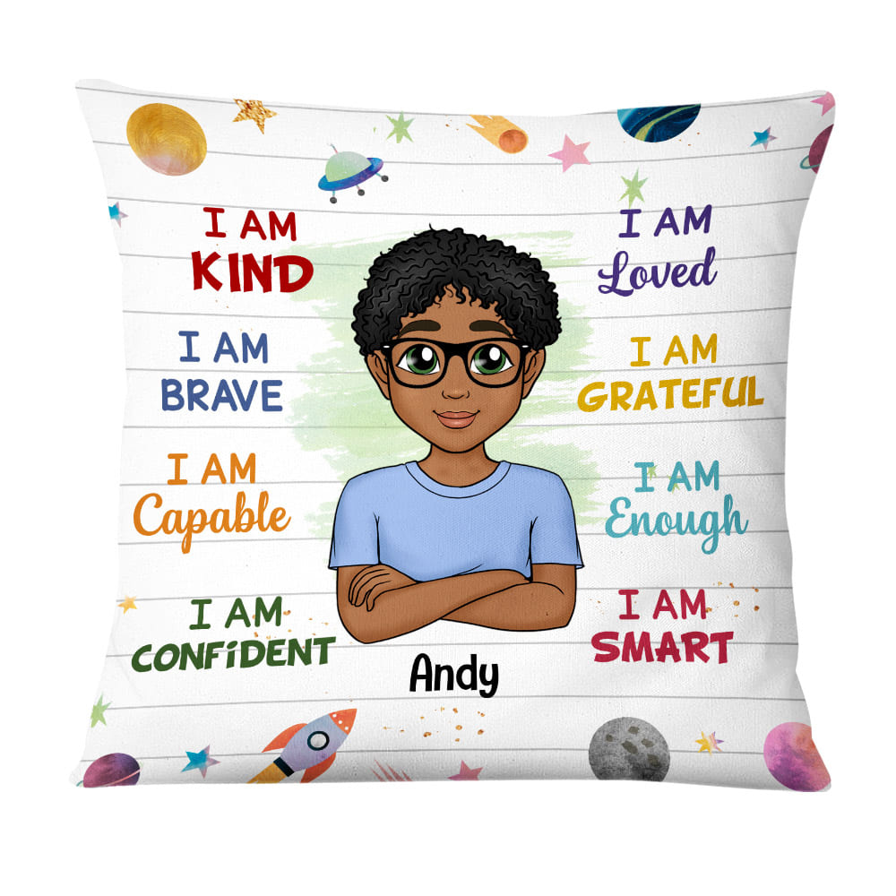 Personalized Gift For Grandson I Am Kind Pillow 22802 Primary Mockup