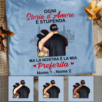 Personalized Couple Italian Coppia Love Story T Shirt MR293 30O53 thumb 1