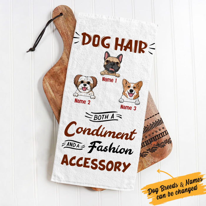 Dog hair both a condiment and a fashion clearance accessory