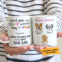 Personalized Dog Mom Dad Happy Day Mug FB231 95O53 thumb 1