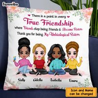 Personalized Thank You For Being My Unbiological Sister Pillow 22706 thumb 1