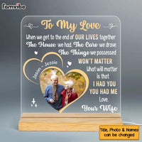 Personalized Couple Gift We Have Each Other Plaque LED Lamp Night Light 31382 thumb 1