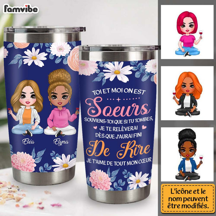 Personalized Gift For Friends Sister French Steel Tumbler 30939 1